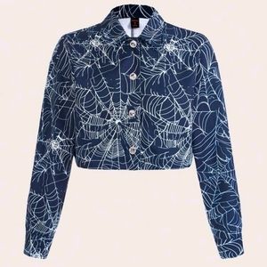 Cropped Spiderweb Jacket